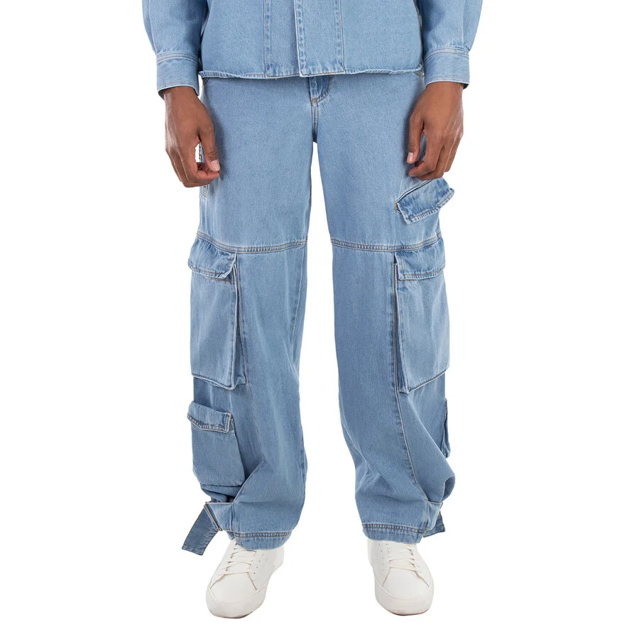 GCDS Cotton Denim Ultracargo Pants - 1