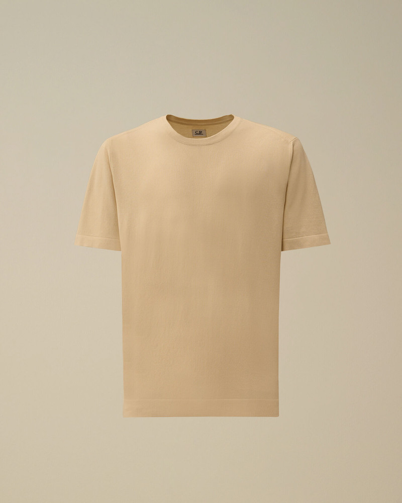 Cotton Crepe Short Sleeve Sweater 1