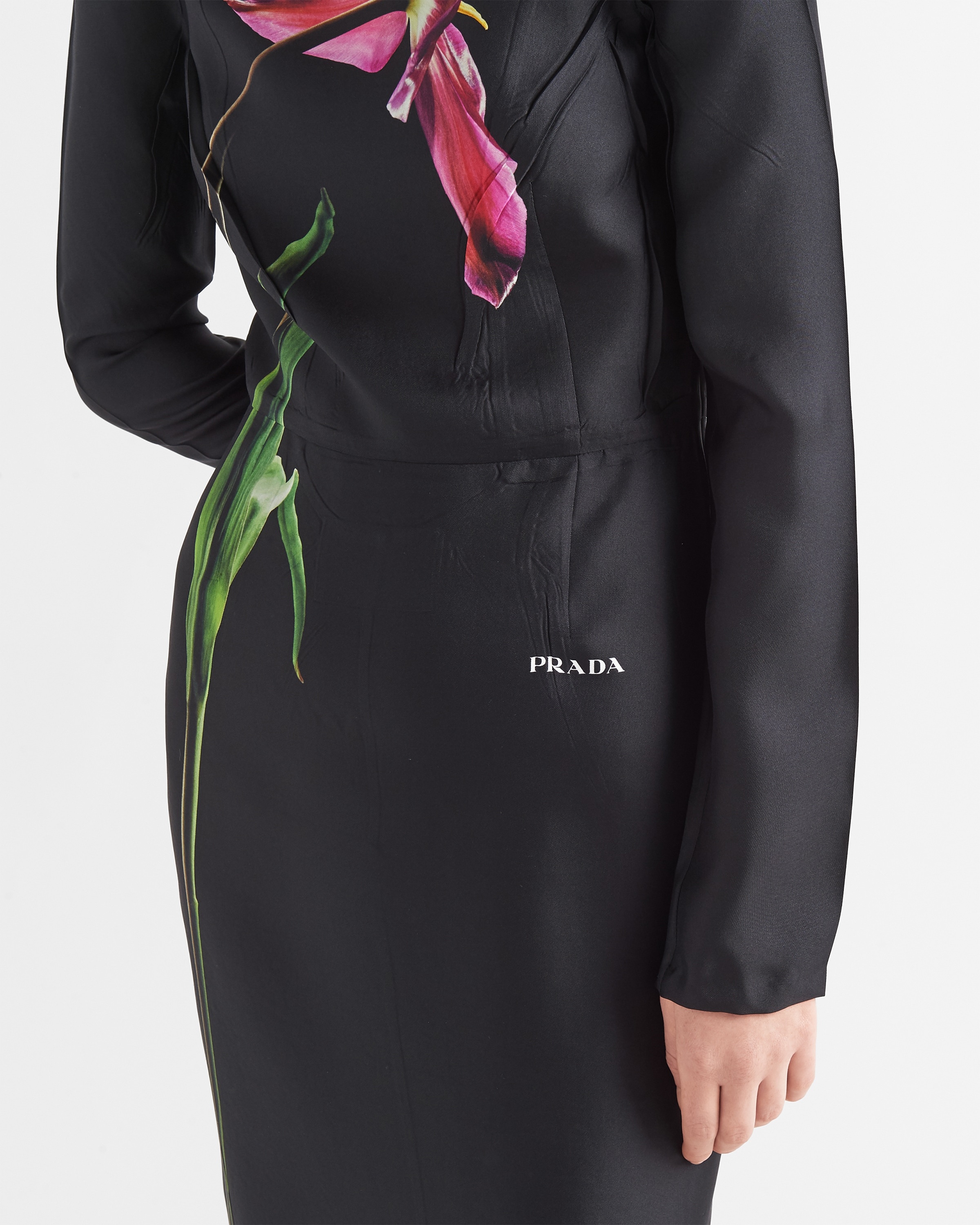 【プラダ・PRADA】Printed twill dress Prada Printed twill dress | REVERSIBLE