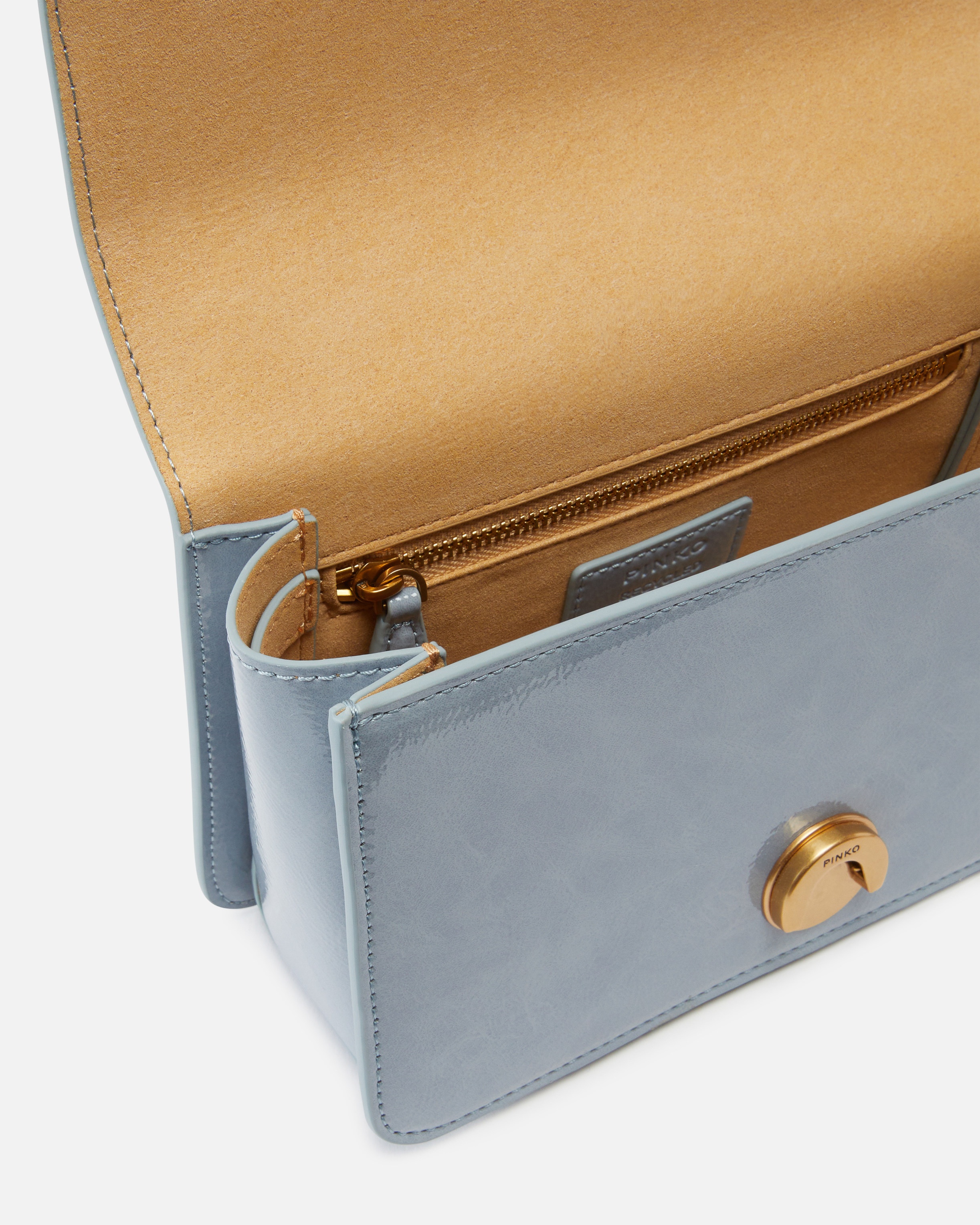 LOVE BAG SMALL LEATHER-EFFECT CROSSBODY BAG 4