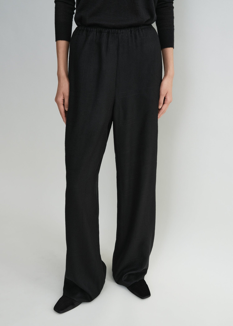 Monogram flannel pj bottoms black 6