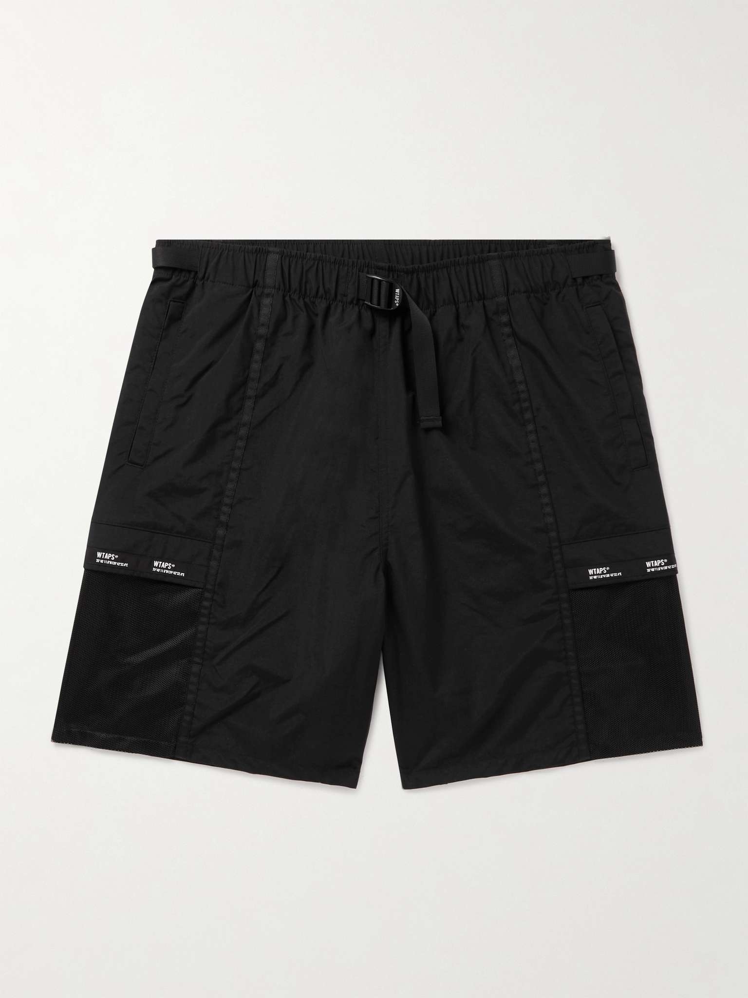 Belted Nylon-Taffeta Cargo Shorts - 1