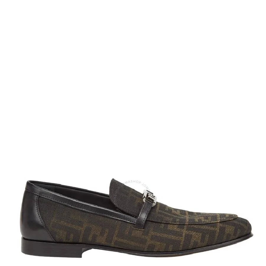 Fendi O'Lock Logo Jacquard Loafers - 1