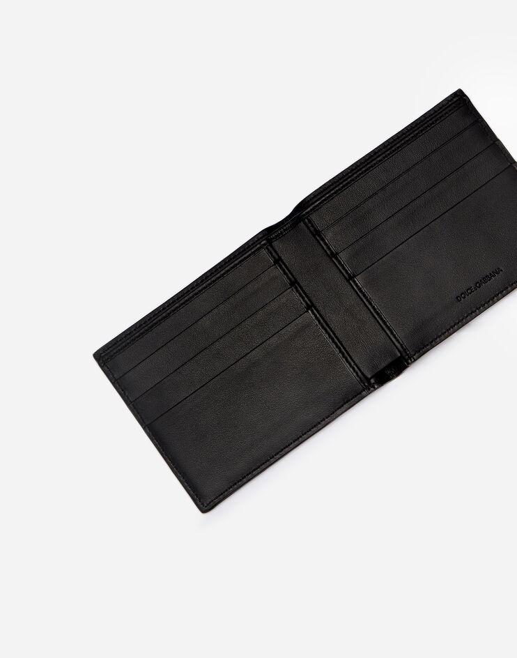 Bifold calfskin wallet with heat-pressed logo - 4