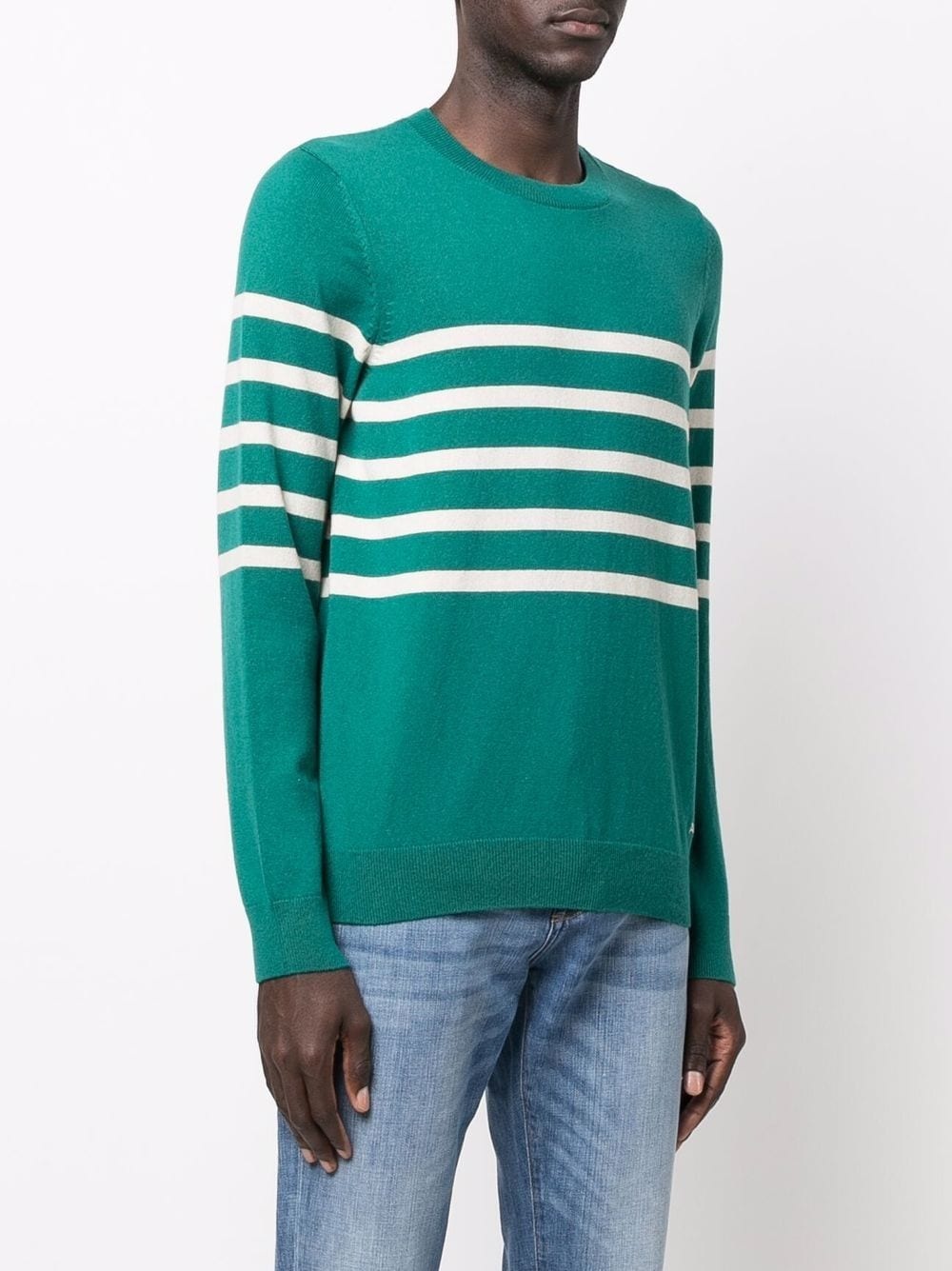 stripe-print jumper - 3