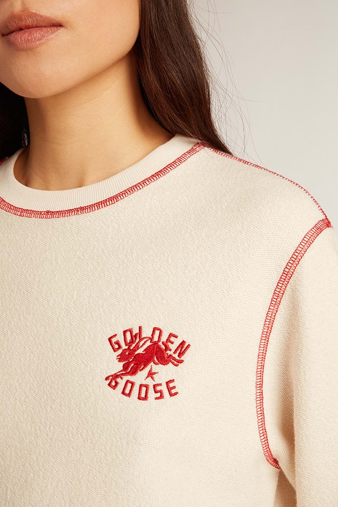 Women’s heritage white sweatshirt with CNY logo - 3