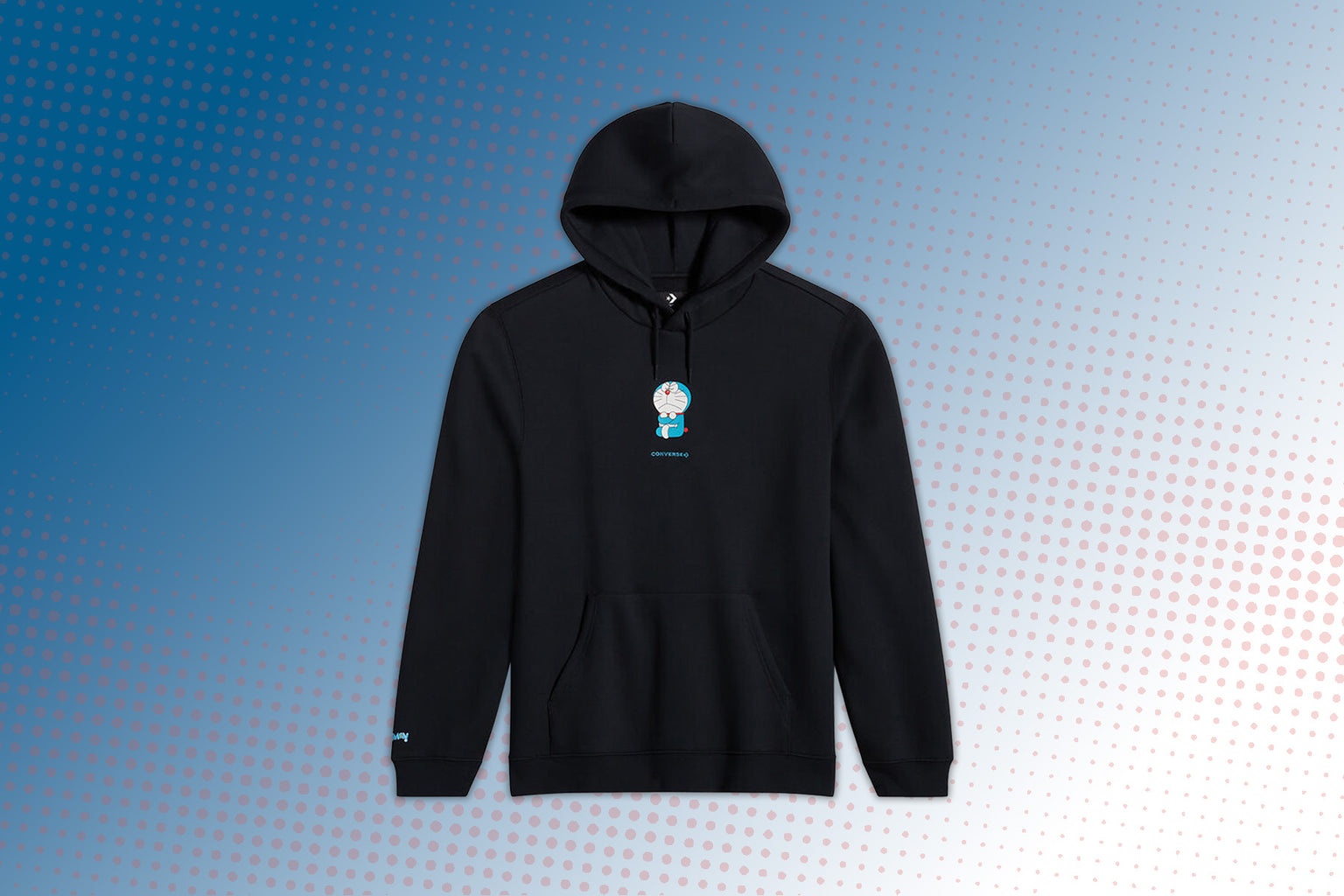 CONVERSE X DORAEMON GRAPHIC HOODIE - CONVERSE BLACK - 6