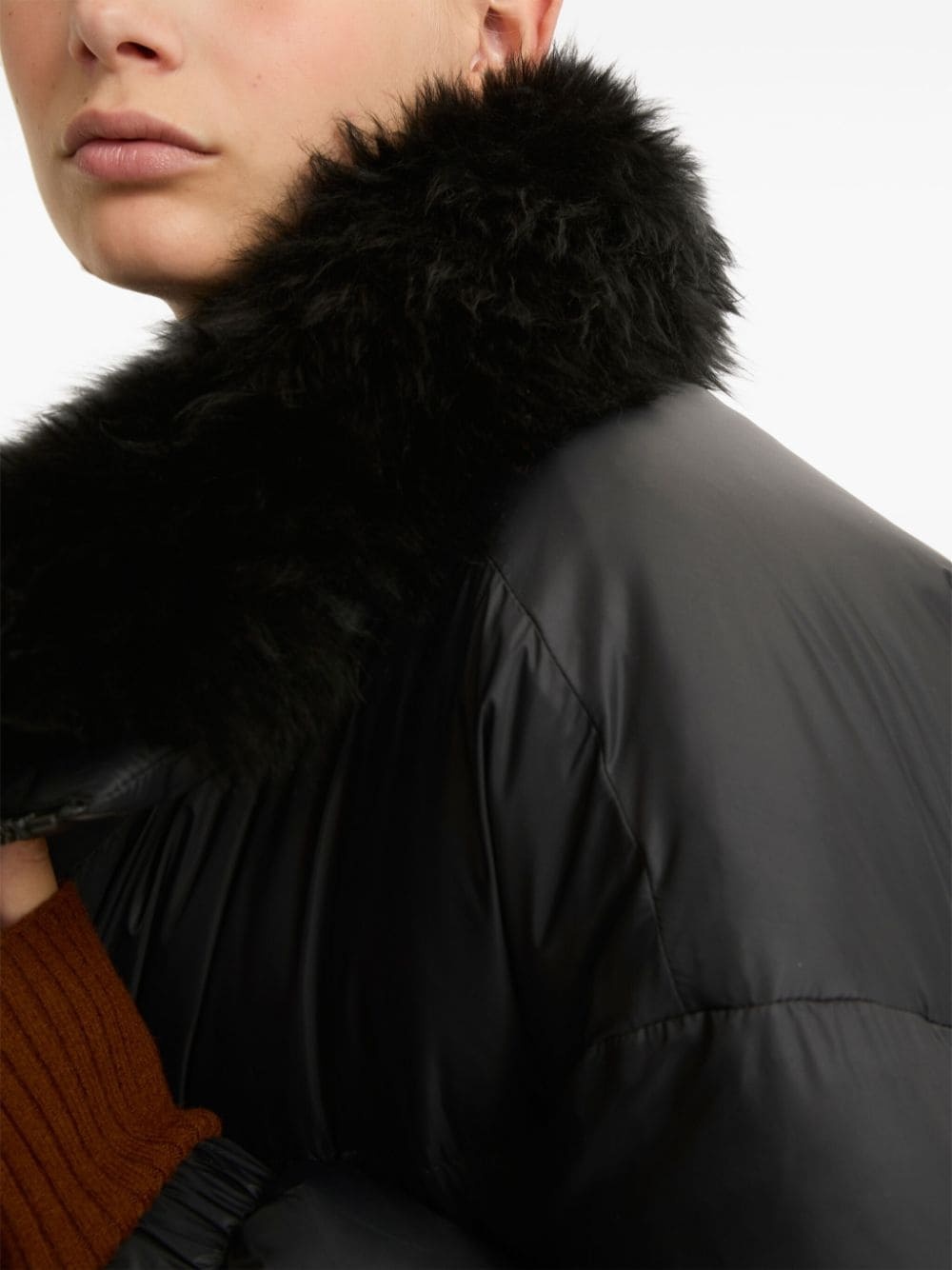 padded-design coat - 5
