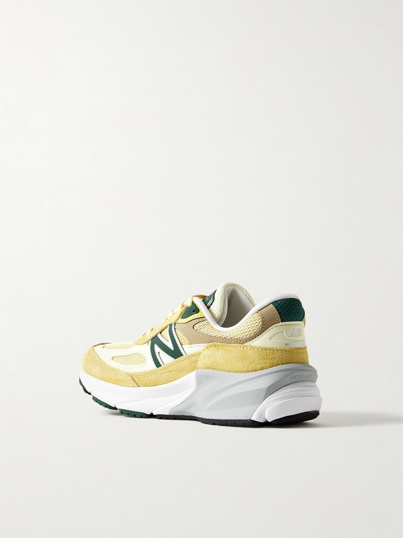 990v6 Leather-trimmed Mesh And Suede Sneakers 3