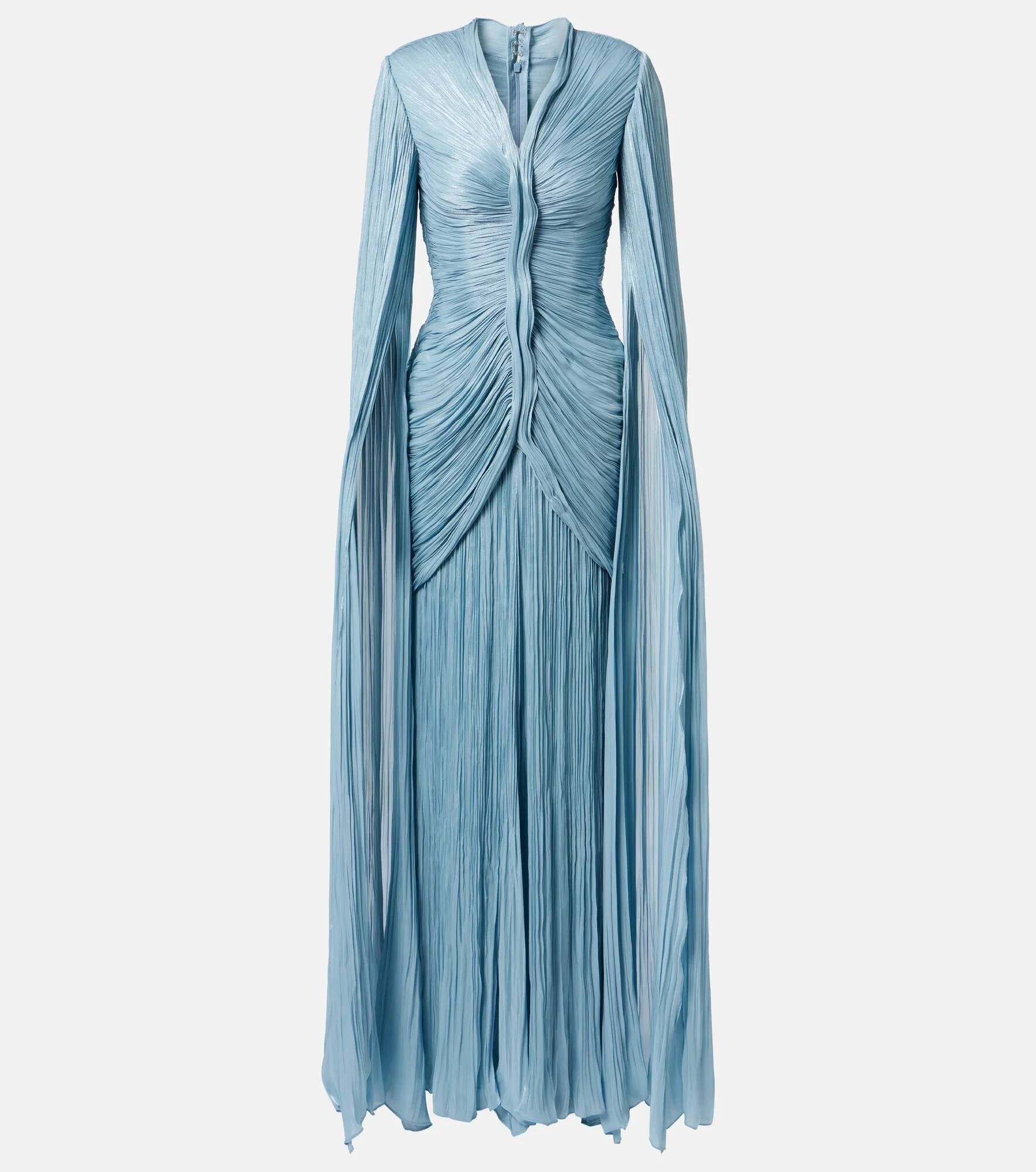 Pleated taffeta gown - 1