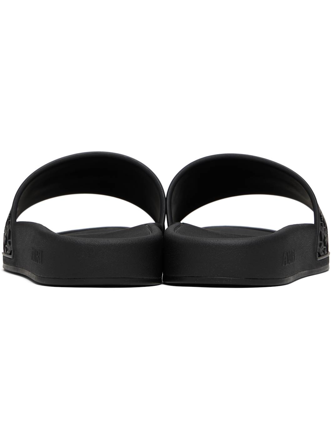 Black MA Quad Pool Slides - 2