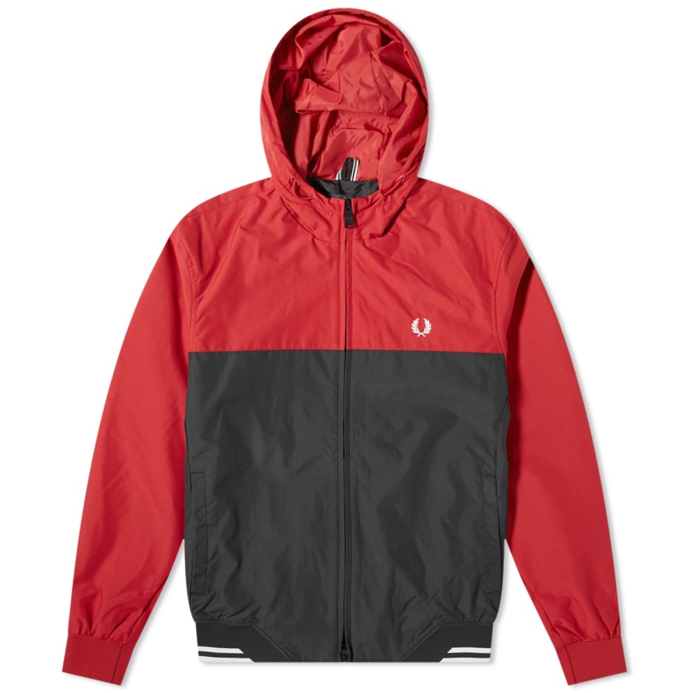 Fred Perry Authentic Colour Block Hooded Jacket - 1