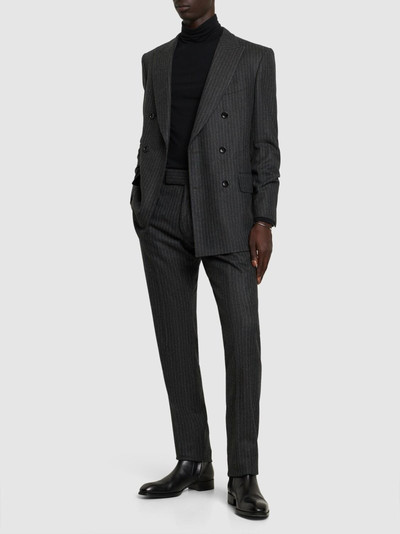 TOM FORD Atticus pinstriped wool flannel suit outlook
