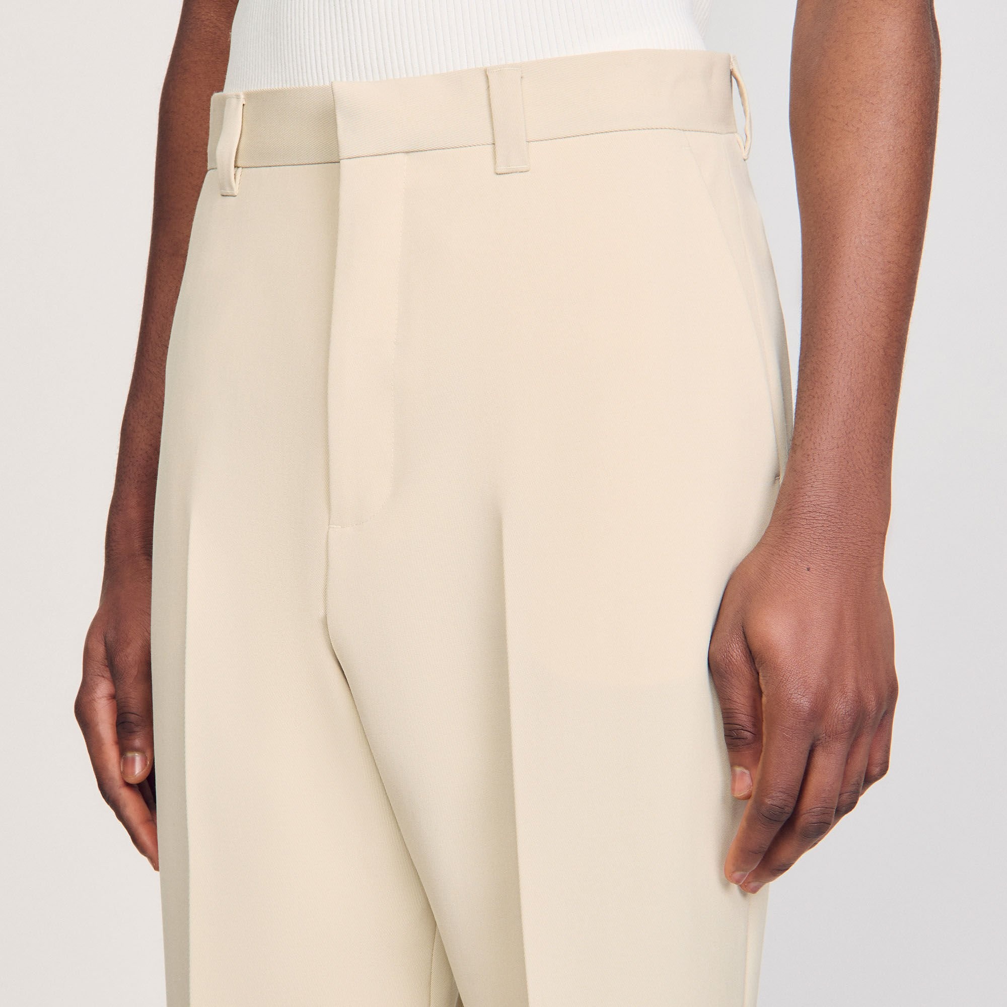 WOOL SUIT TROUSERS - 3