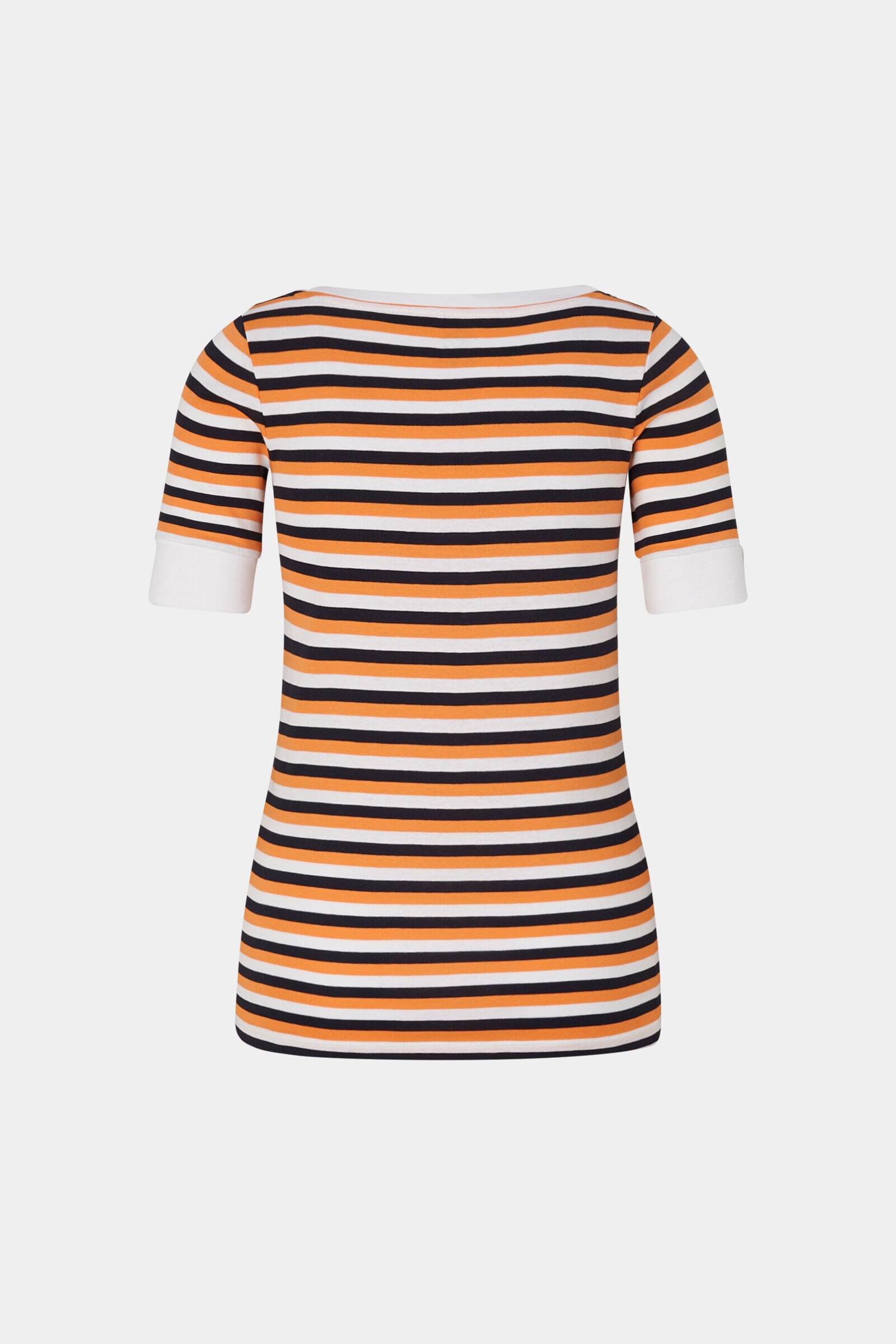 Jackie T-shirt in Orange/Navy blue - 5