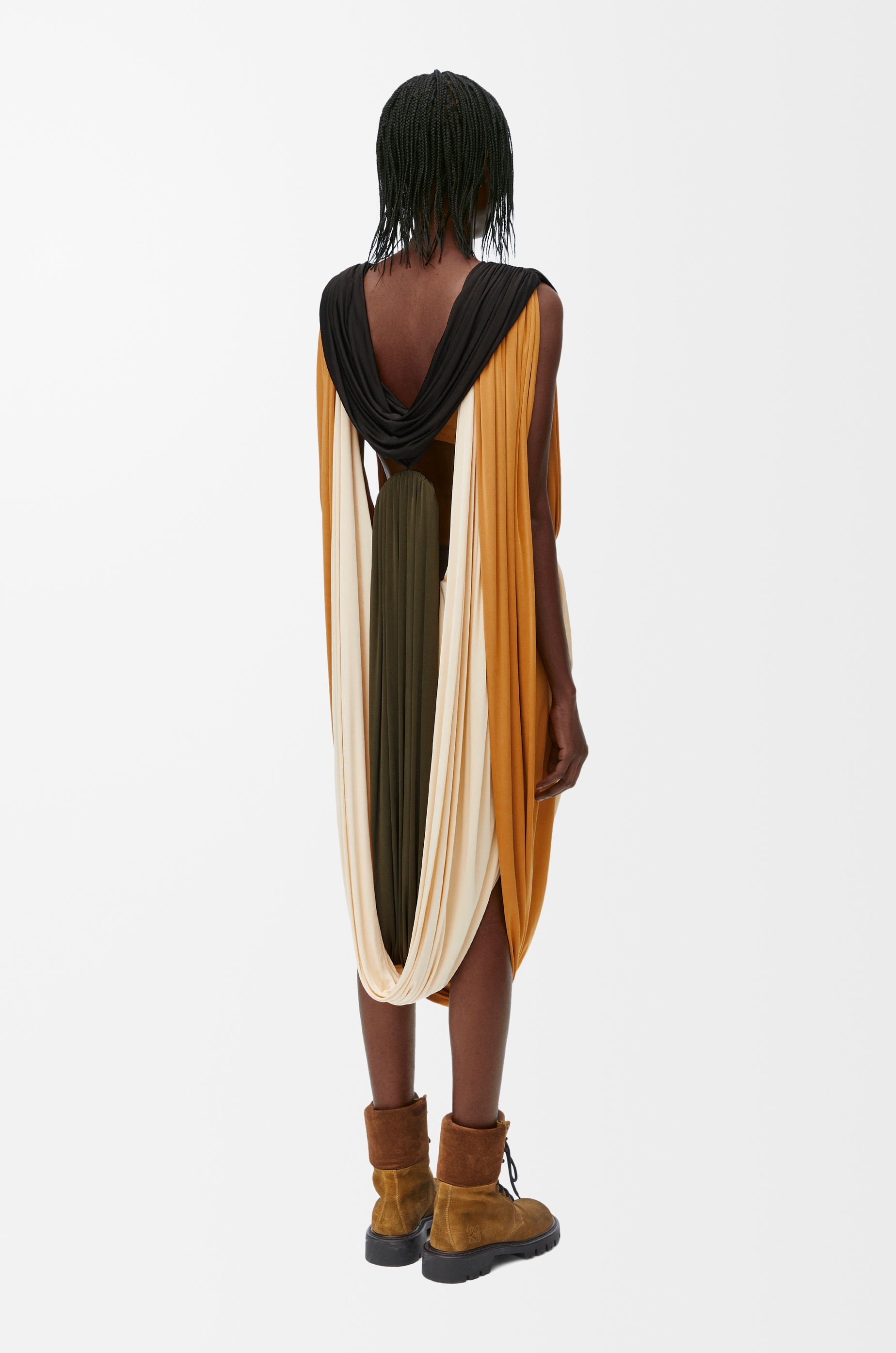 Draped dress in viscose - 3