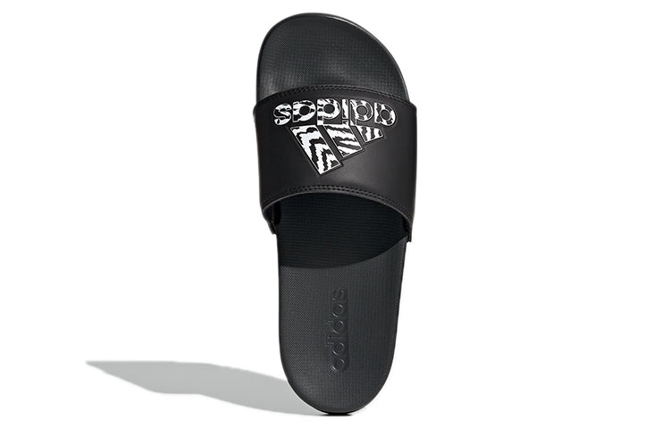 (WMNS) adidas Adilette Comfort Slide 'Black Zebra' GZ2916 - 6