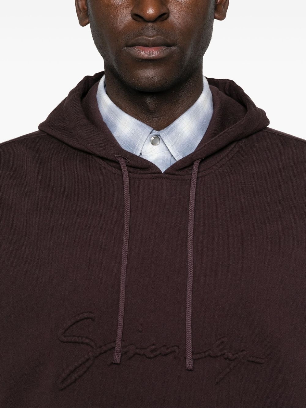 logo-embossed hoodie - 5
