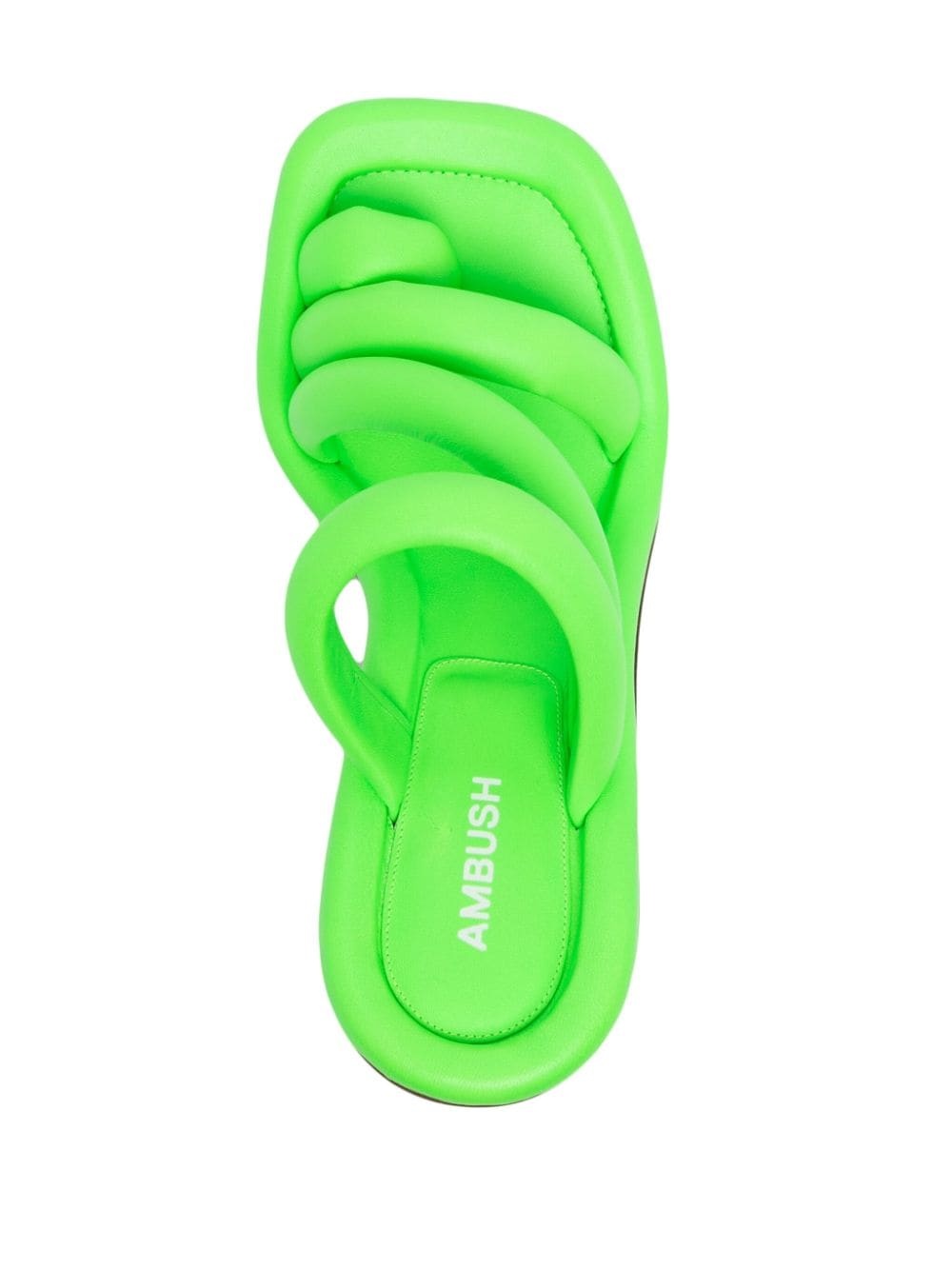 90mm padded leather sandals - 4