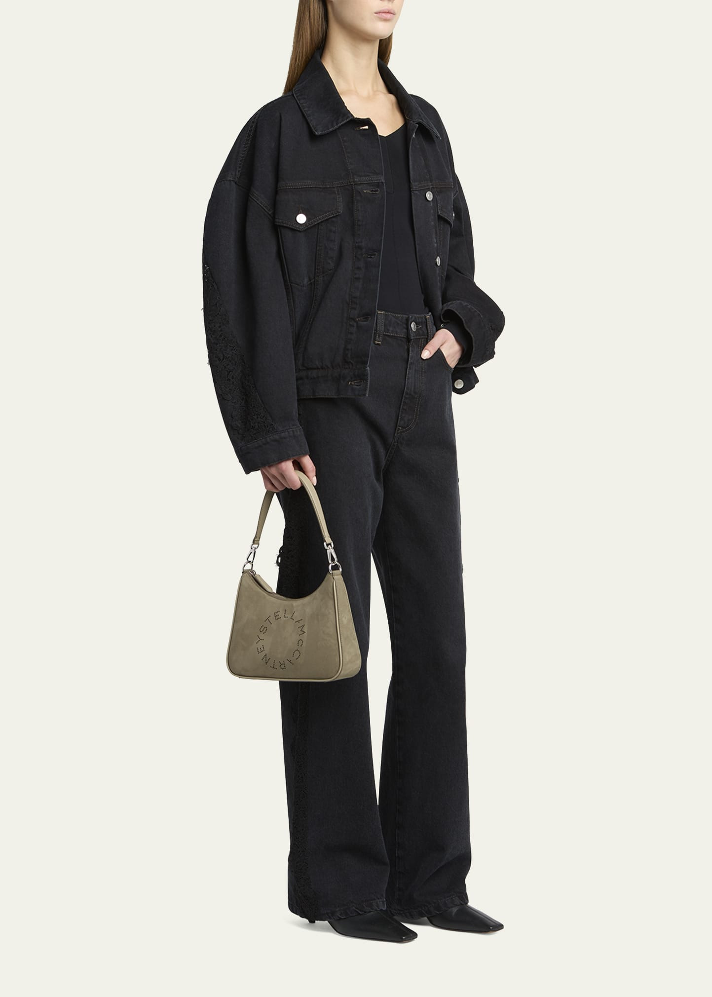 Alter Suede Piped Hobo Bag - 6