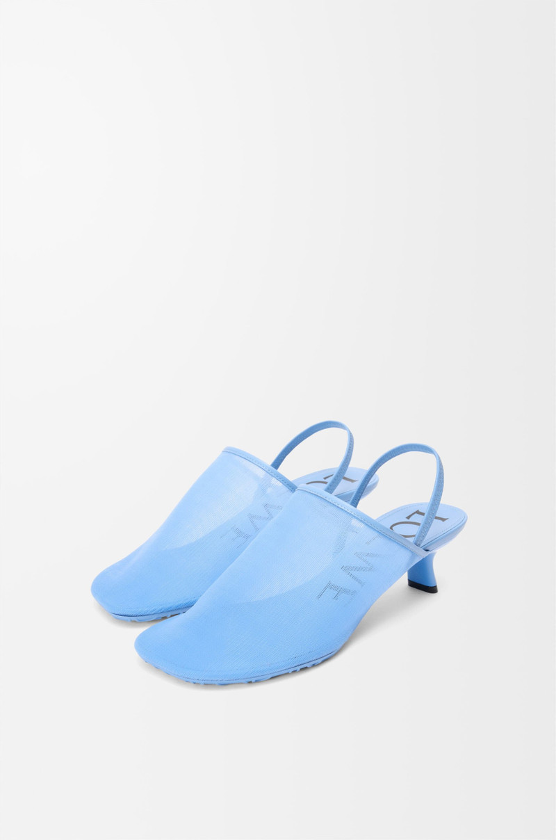 Loewe Petal slingback heel sandal in mesh outlook