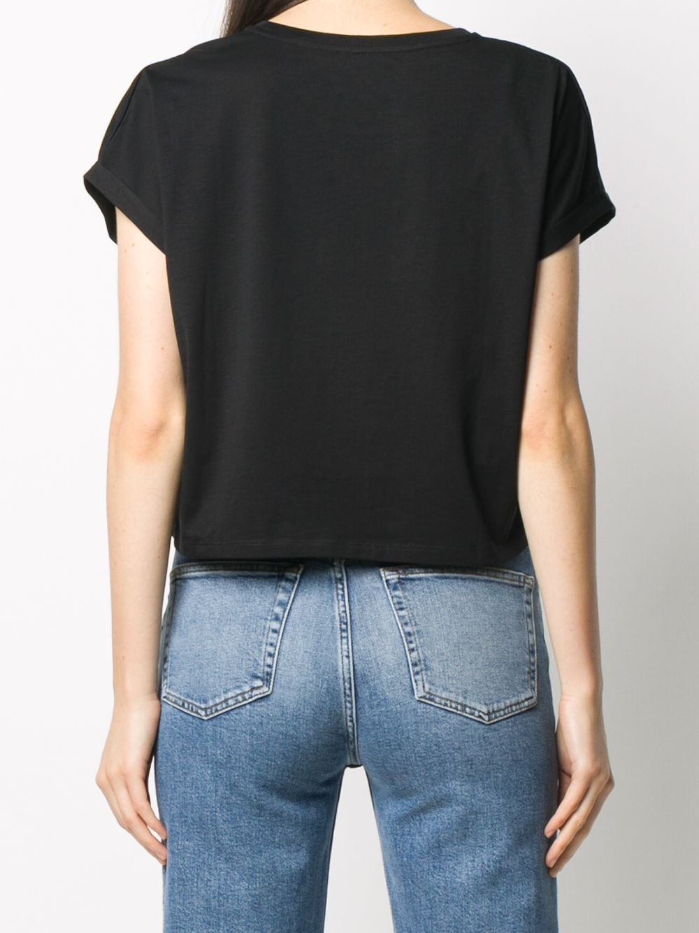 cropped logo T-shirt - 4