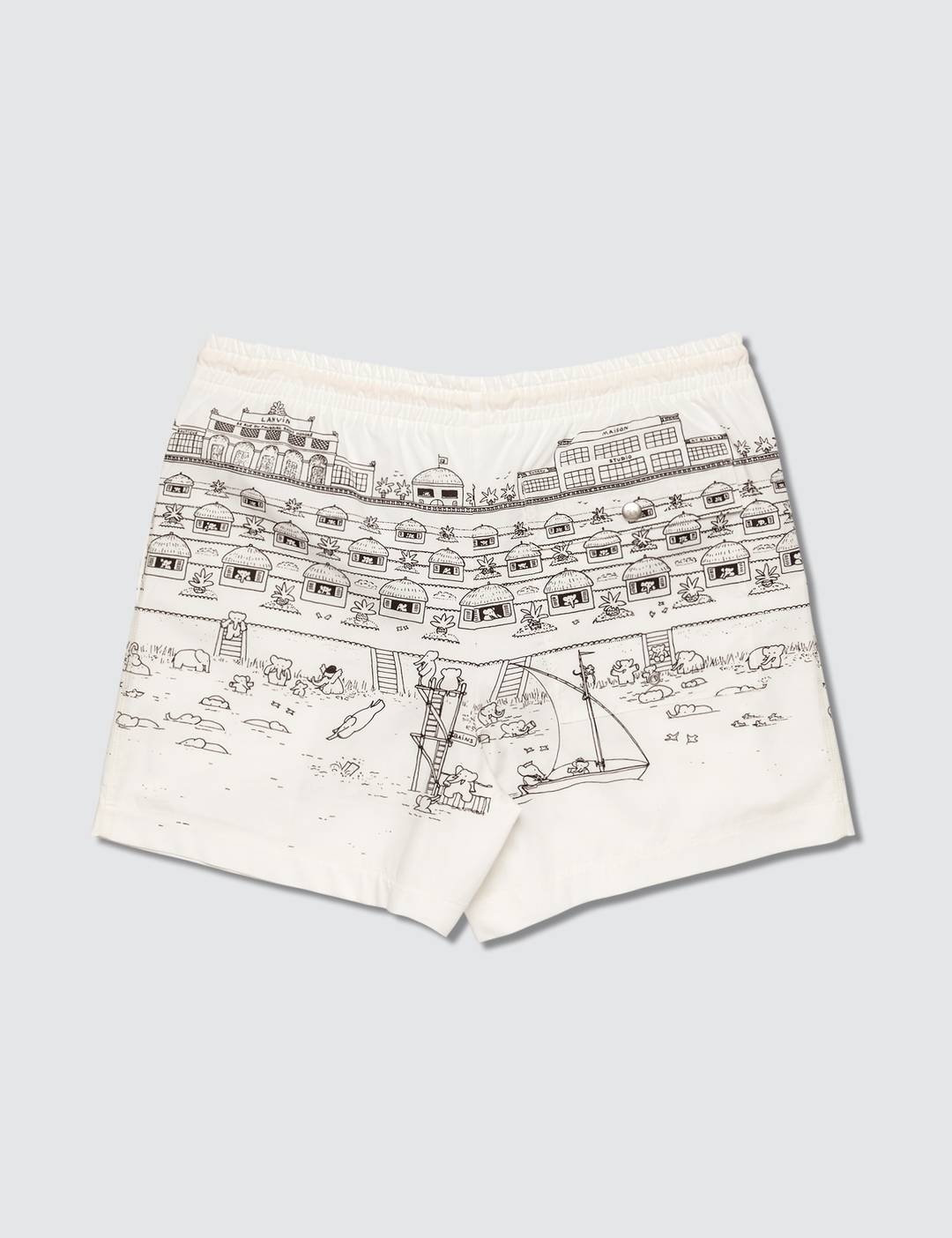 Babar Print Swim Shorts - 6