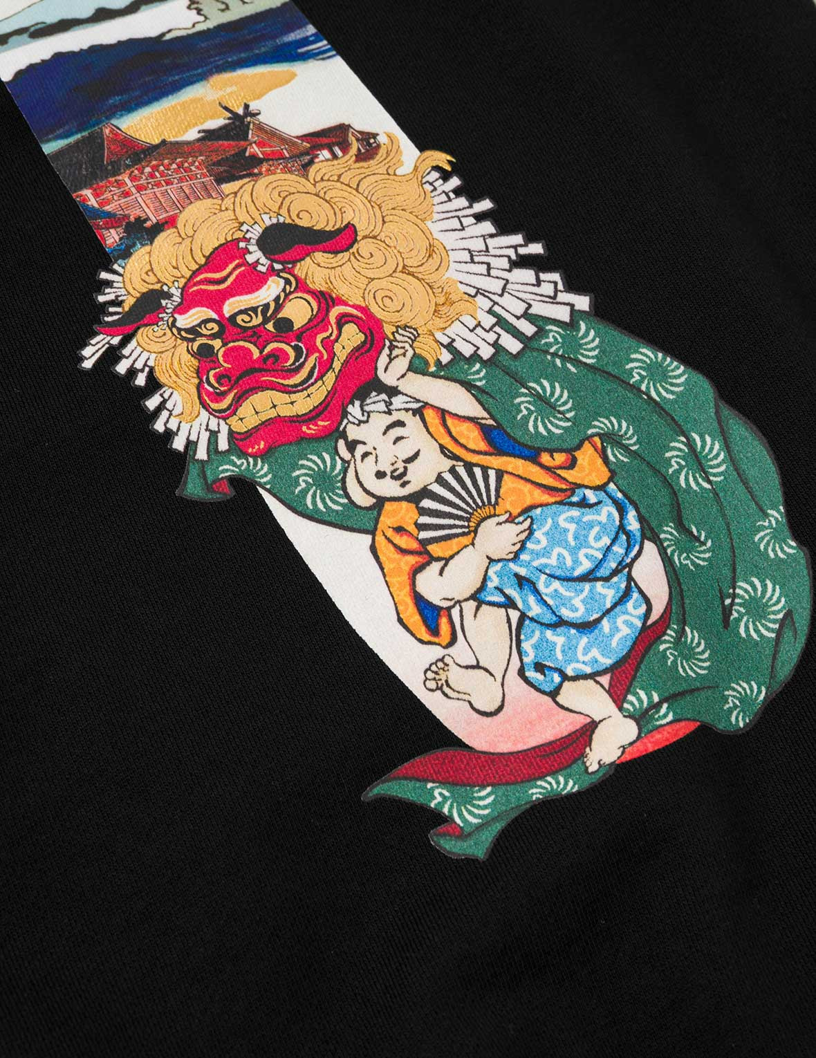 Godhead Lion Dance Daicock Print Loose Fit Sweatshirt - 5