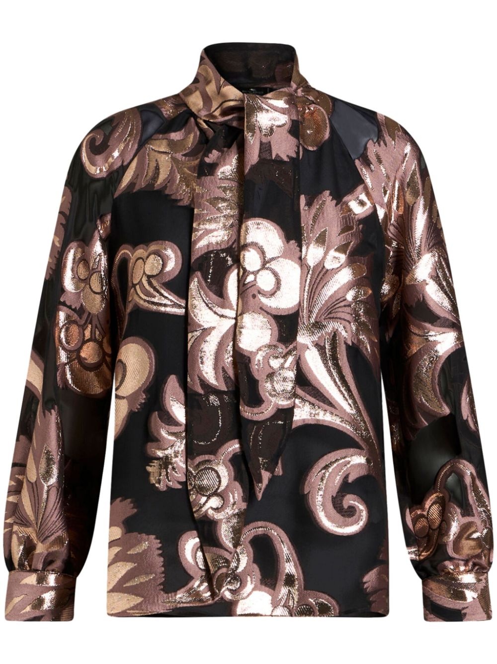 fil-coupé jacquard blouse - 1