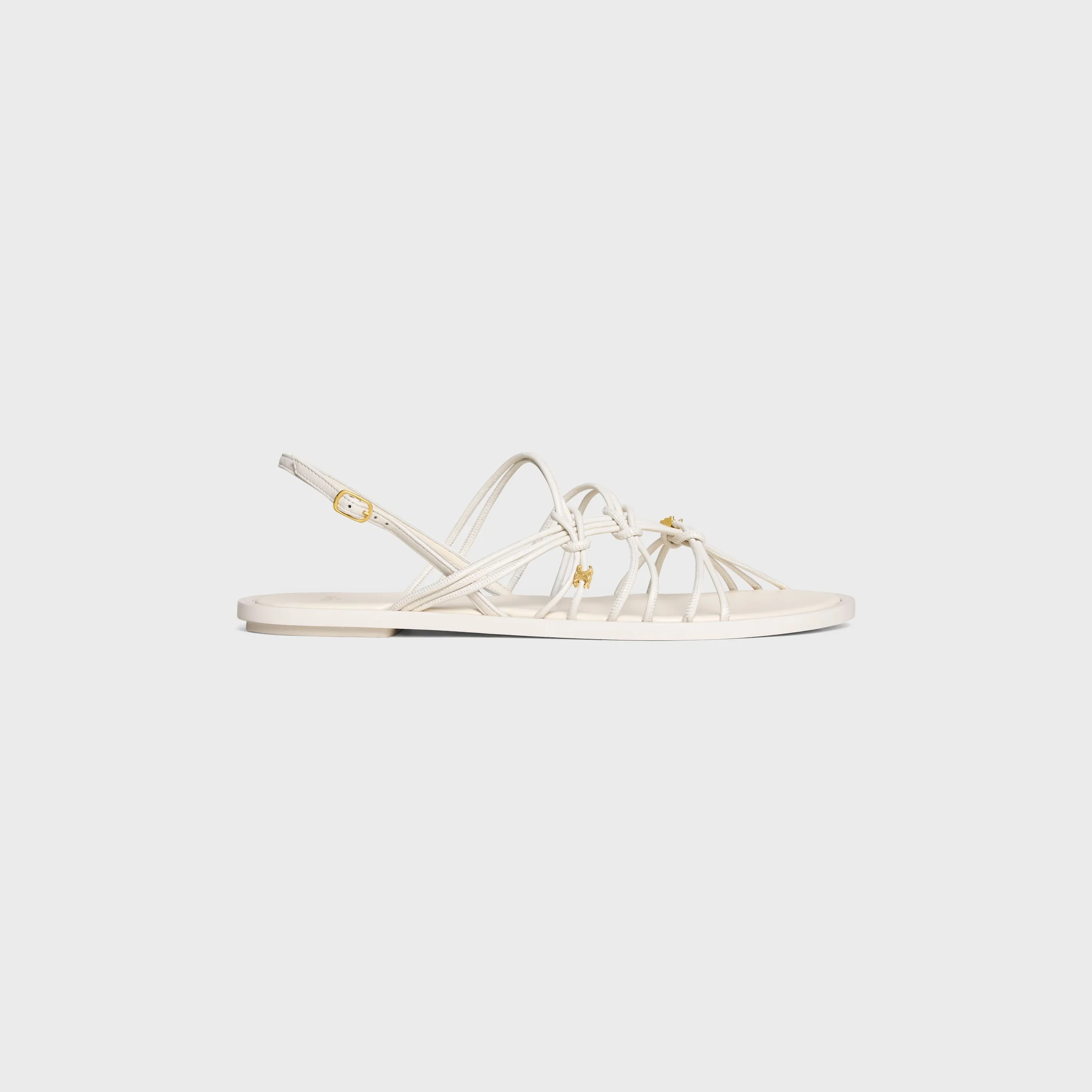 KNOTS TRIOMPHE FLAT SANDAL IN GOATSKIN - 1