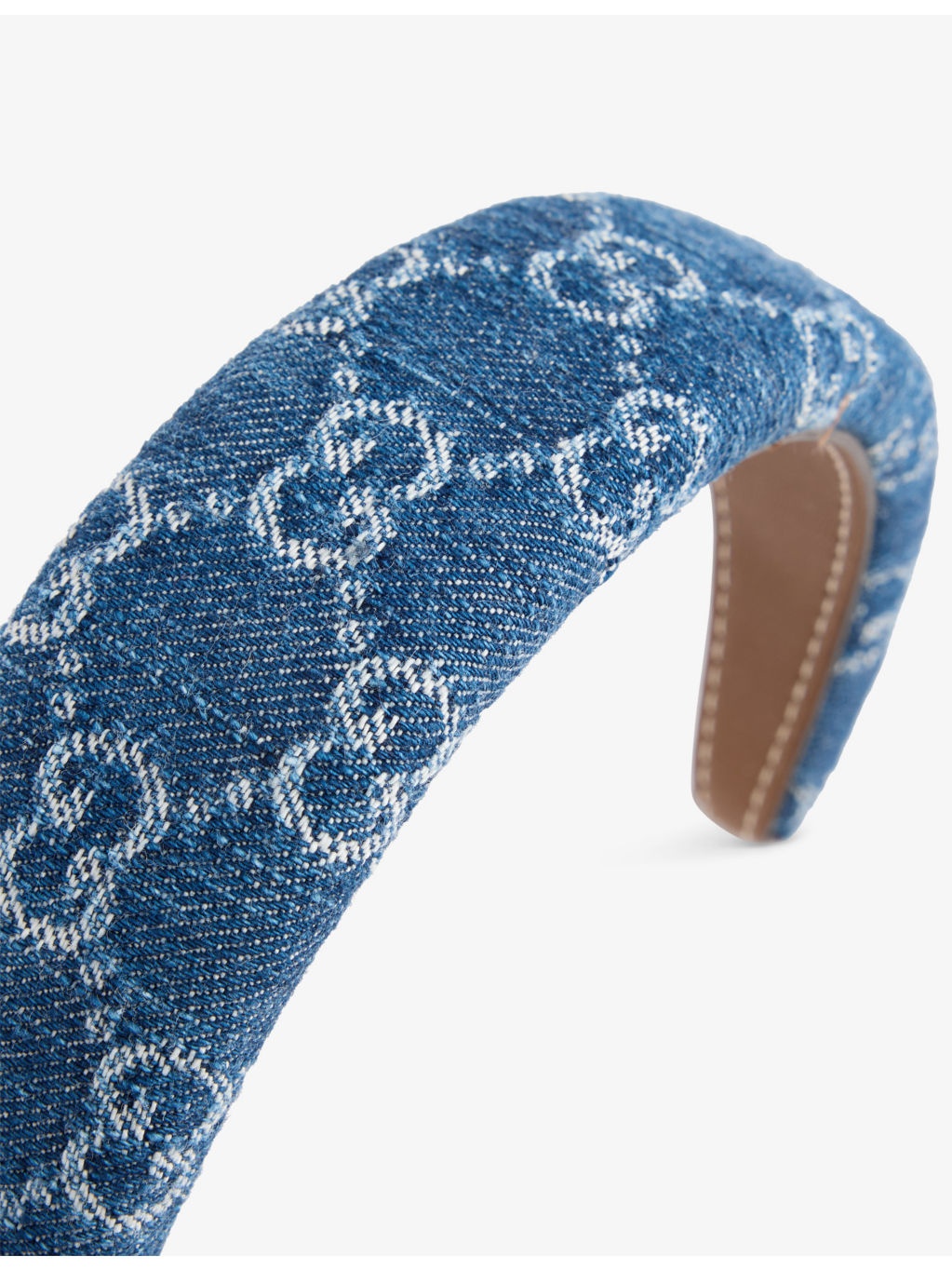 Logo-Print Denim Headband - 2