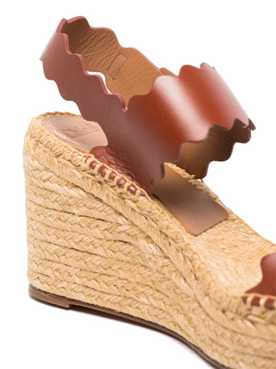 Chloé Lauren 60mm espadrille wedge sandals outlook