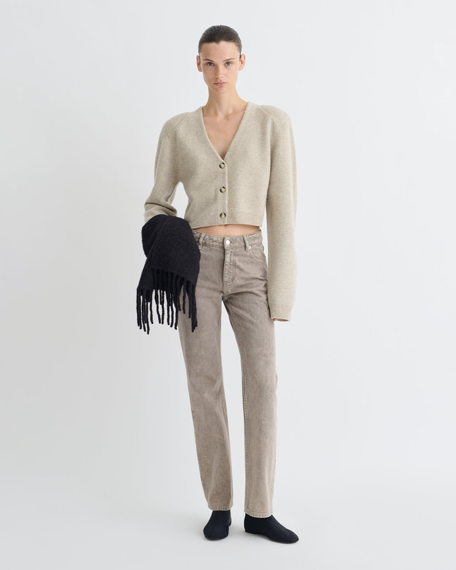Overwashed Merino Cardigan - 2