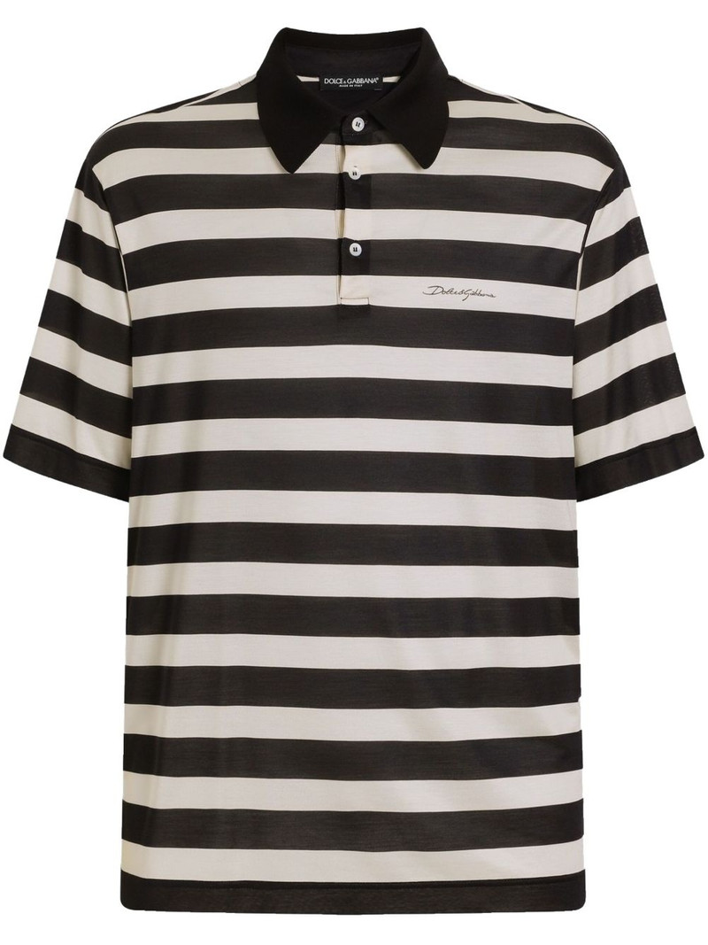 striped polo shirt 1