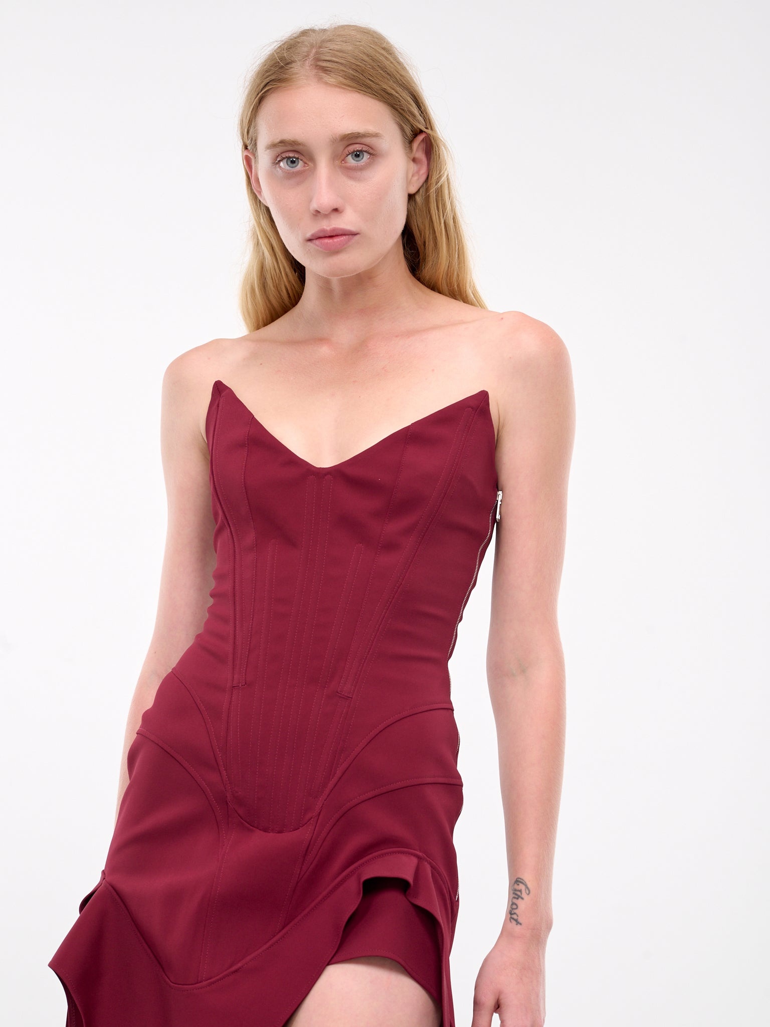 Draped Mini Dress - 4