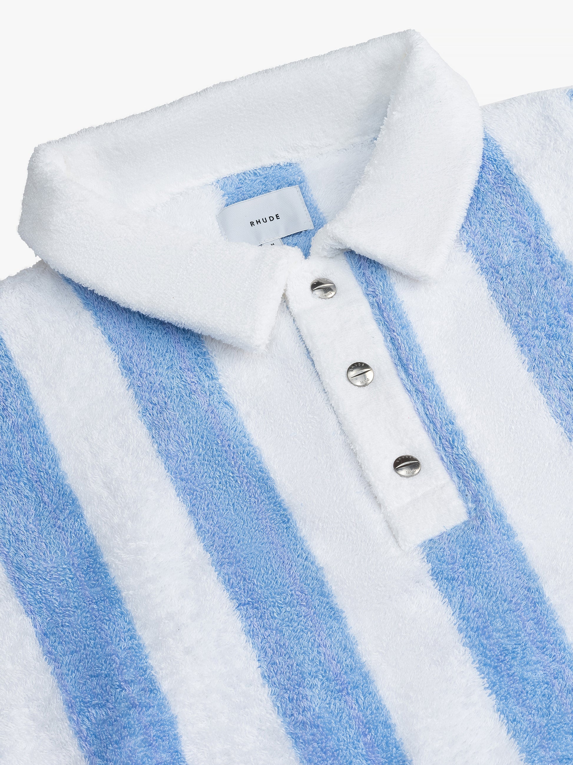 STRIPED LOOP TERRY POLO - 3
