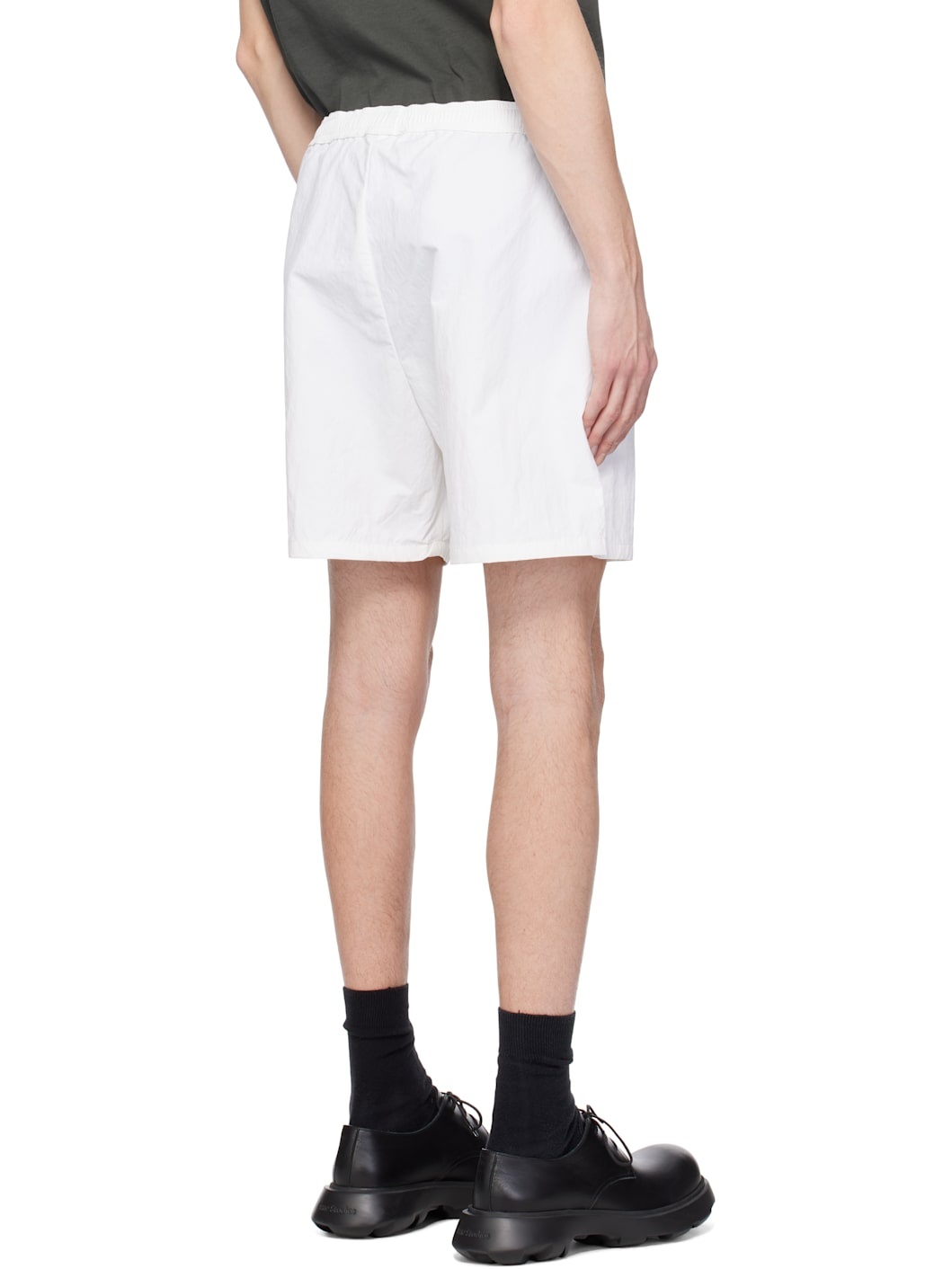 White Global Tennis Shorts - 3