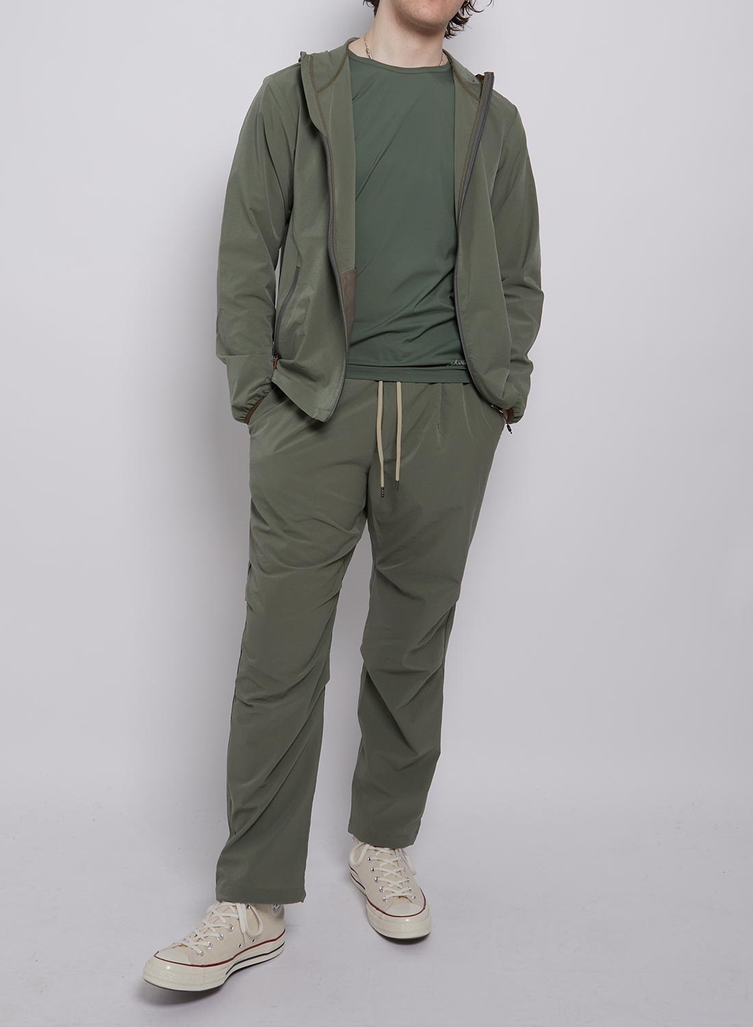 Nanga Air Cloth Comfy Pants in Olive Drab - 3