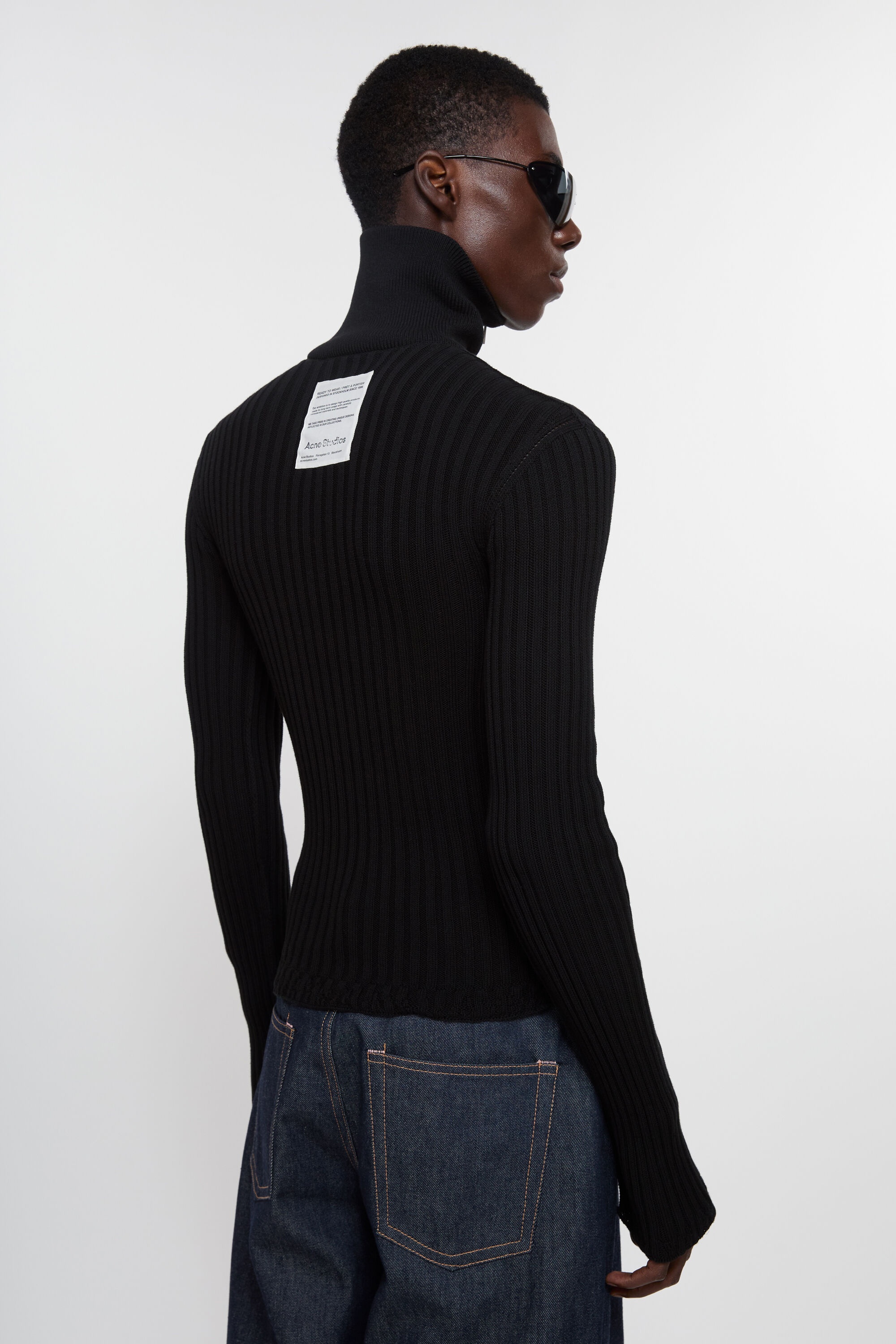 Zip up cardigan - Black - 3