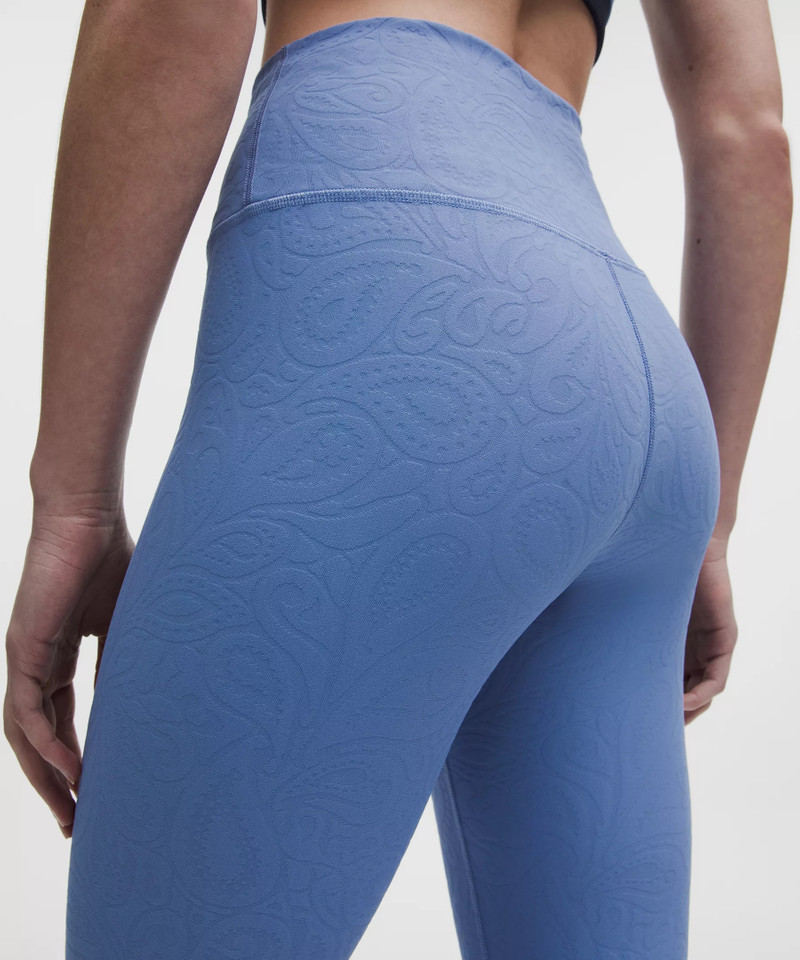 3D Jacquard Paisley Train High-Rise Tight 25" 5