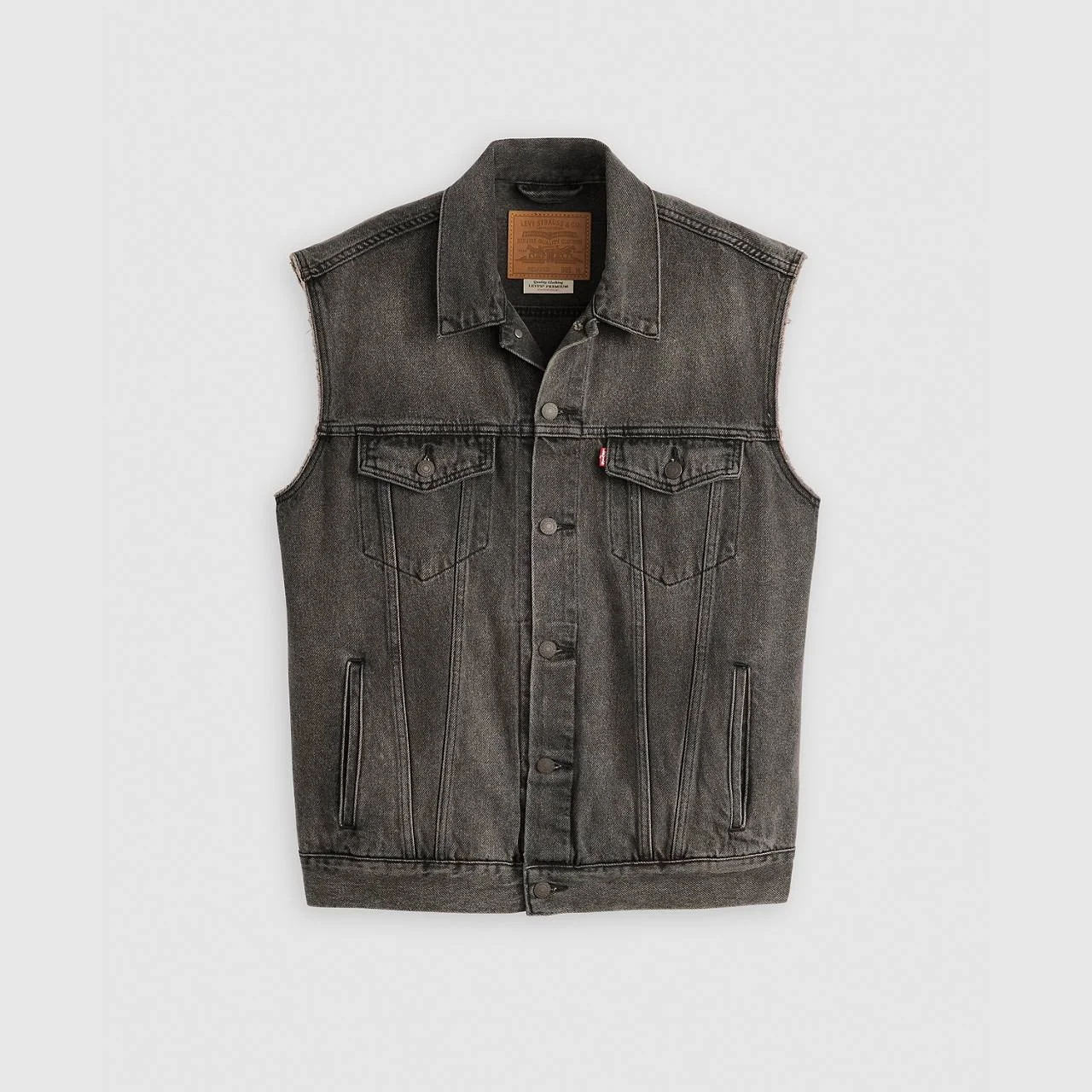RELAXED FIT TRUCKER VEST - 1