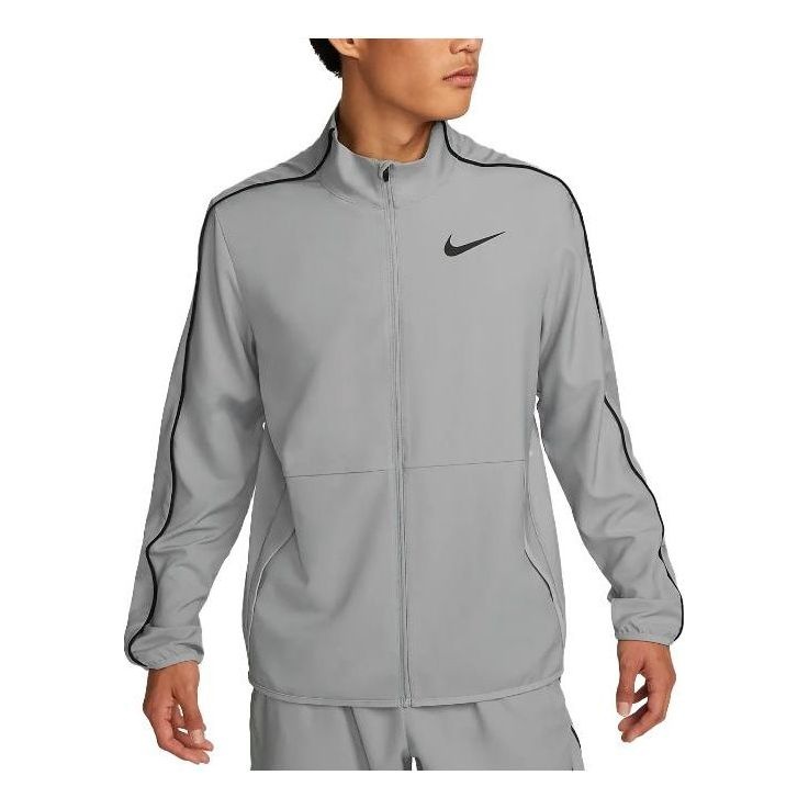 Nike Dri-Fit Team Woven Jacket 'Grey' DM6620-073 - 1