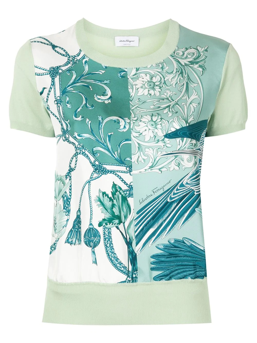 short sleeved printed T-shirt - 1