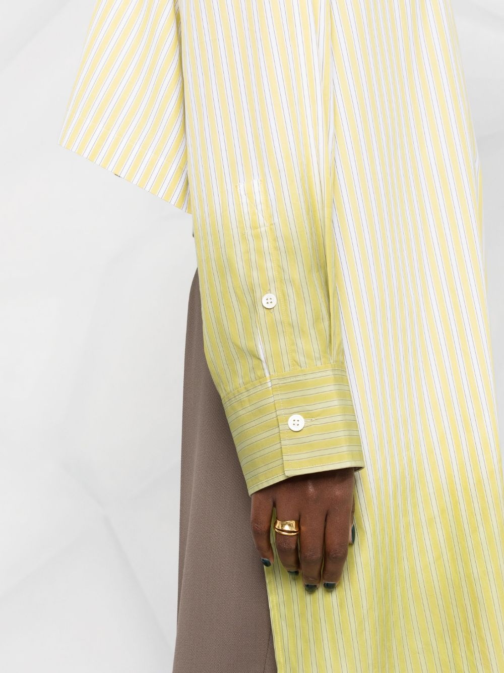 gradient high-low hem shirt - 3