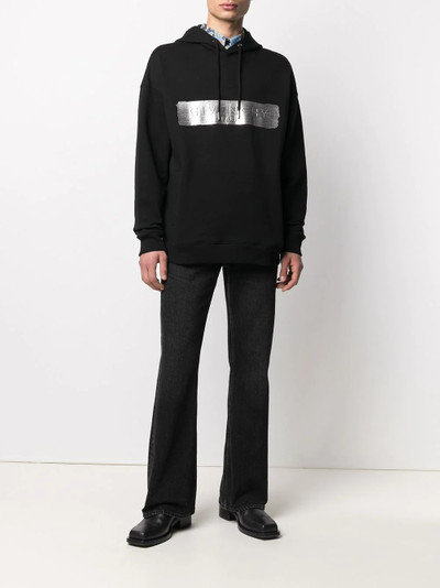 Givenchy metallic Latex Logo hoodie outlook