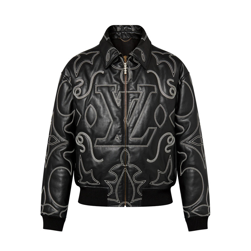 Louis Vuitton Embroidered Leather Bomber Jacket - nvprod5530090v