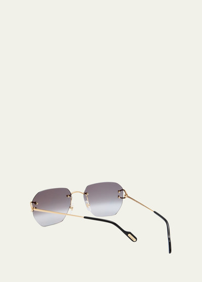 Cartier Rimless Square Metal Sunglasses outlook