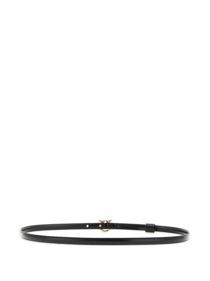 PINKO Love-Birds Berry leather belt outlook