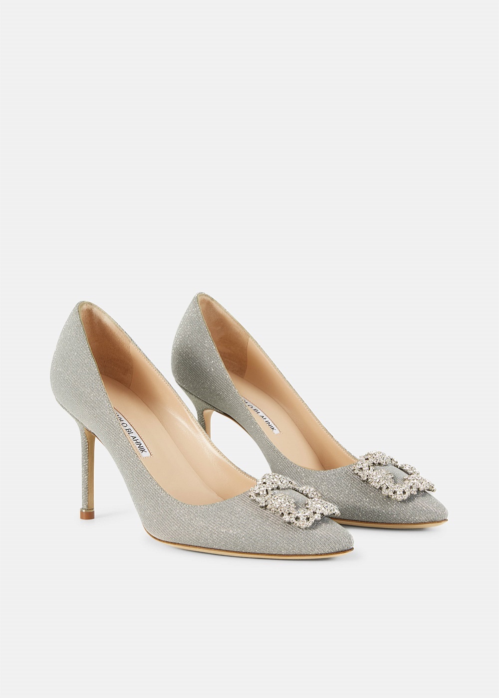 Hangisi 90 Glitter Silver Pumps - 2