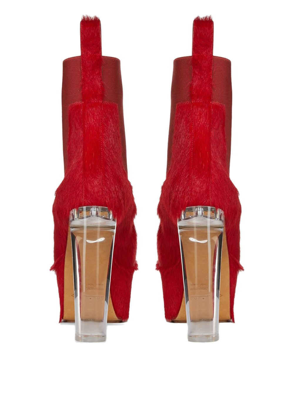 130mm calf-hair platform boots - 2